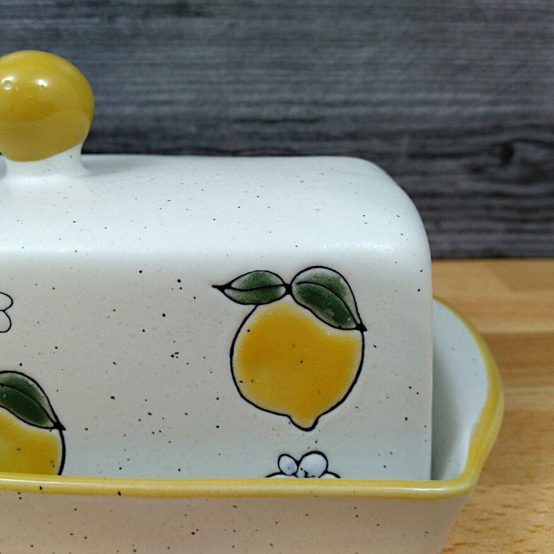 Load image into Gallery viewer, Lemon Butter Dish Ceramic by Blue Sky Kitchen Decorative Décor