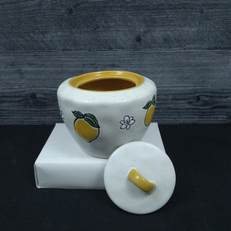 Load image into Gallery viewer, Lemon Blooms Sugar Bowl Creamer Set by Blue Sky Kitchen Home Décor Decorative