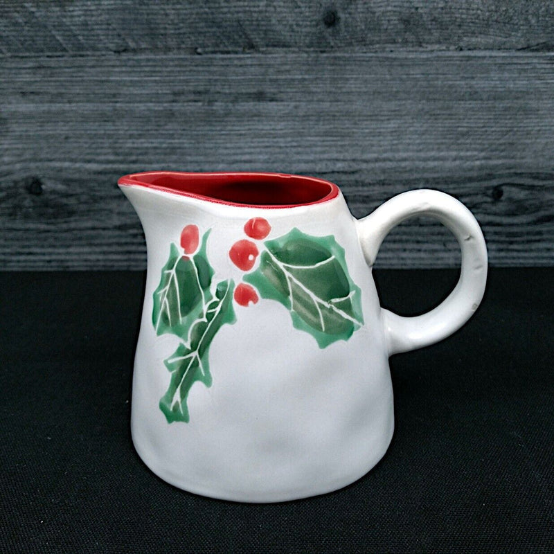 Load image into Gallery viewer, Evergreen Forest Holly Sugar Bowl with Lid and Creamer Pitcher Set by Blue Sky