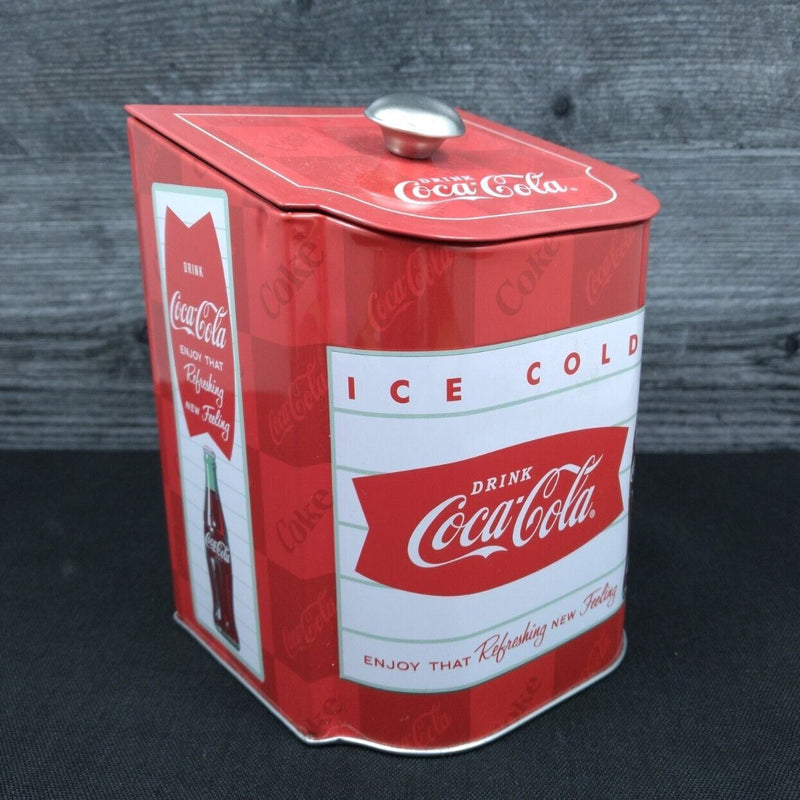 Load image into Gallery viewer, Coca Cola Coke Brand Salt Box Caddy White By The Tin Box Company