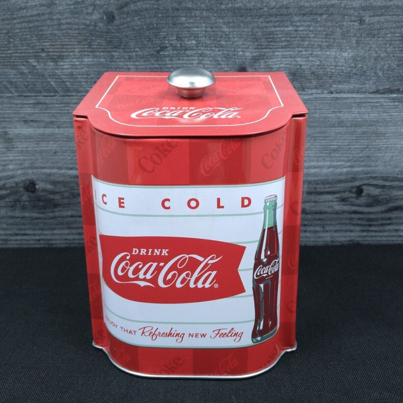 Load image into Gallery viewer, Coca Cola Coke Brand Salt Box Caddy White By The Tin Box Company