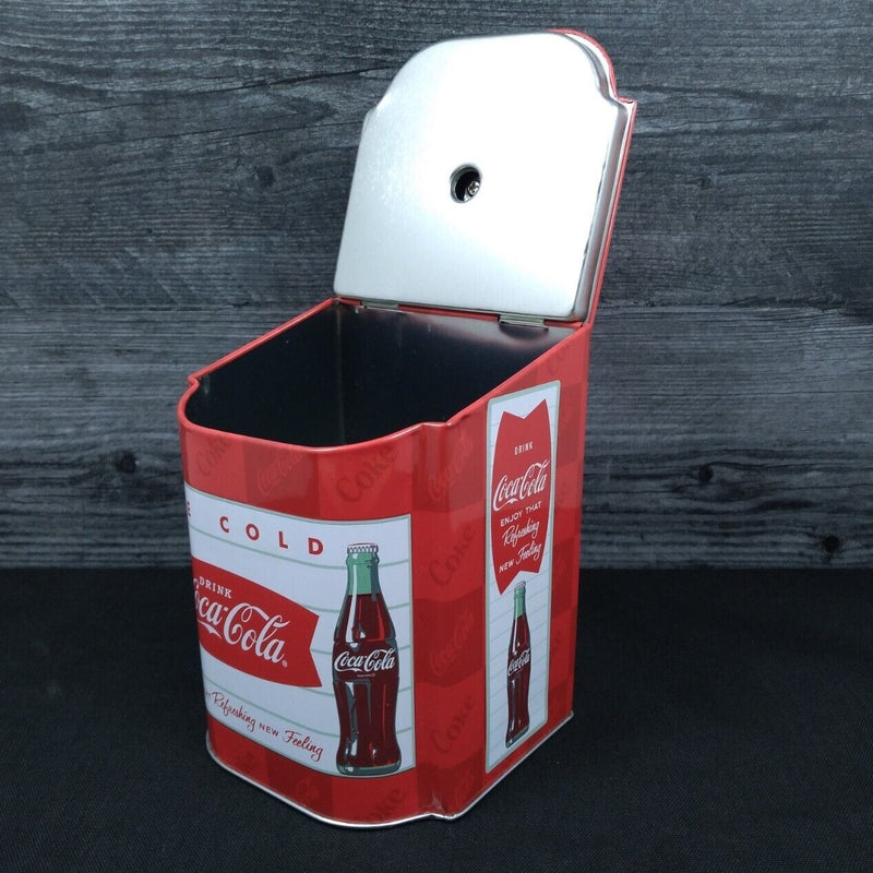 Load image into Gallery viewer, Coca Cola Coke Brand Salt Box Caddy White By The Tin Box Company