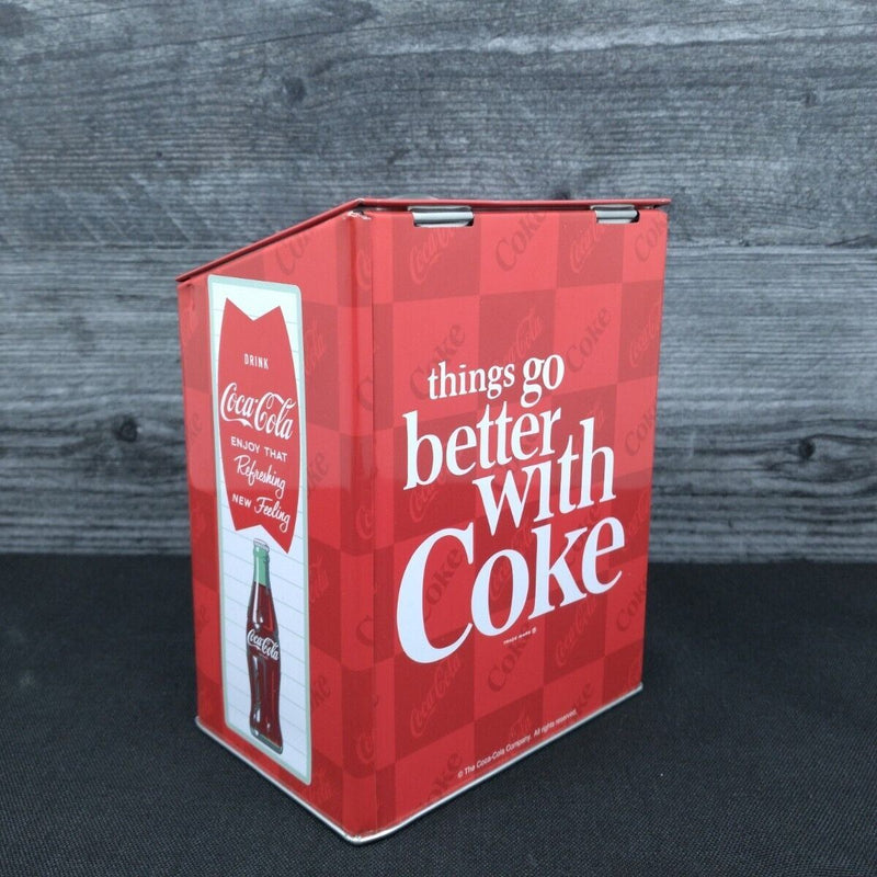 Load image into Gallery viewer, Coca Cola Coke Brand Salt Box Caddy White By The Tin Box Company