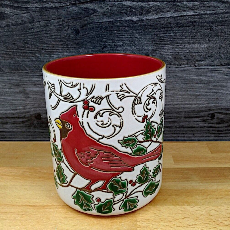 Load image into Gallery viewer, Cardinal Canister Home Décor 5.5" Decorative Jar by Blue Sky Clayworks