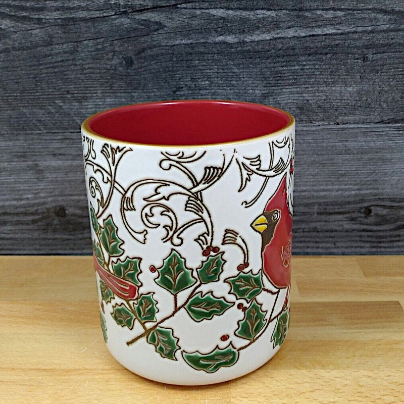 Load image into Gallery viewer, Cardinal Canister Home Décor 5.5" Decorative Jar by Blue Sky Clayworks