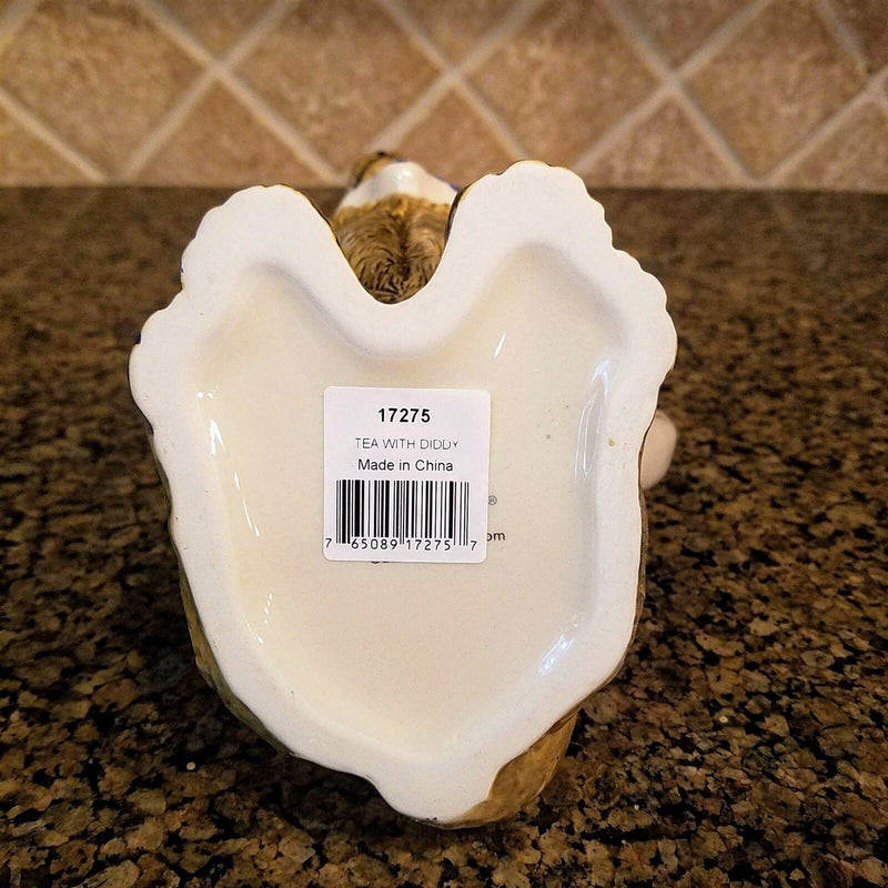 Load image into Gallery viewer, Tea with Diddy Teapot Chihuahua Dog Ceramics Tea Pot Blue Sky Heather Goldminc