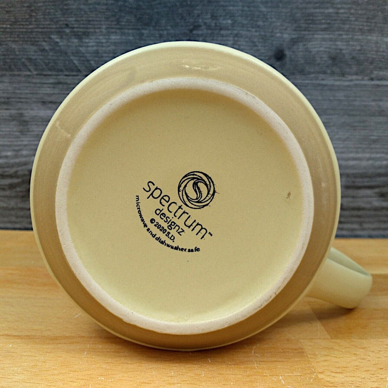 Load image into Gallery viewer, Religious Saying Be Joyful Coffee Mug 18oz 532ml Embossed Ceramic Cup Blue Sky