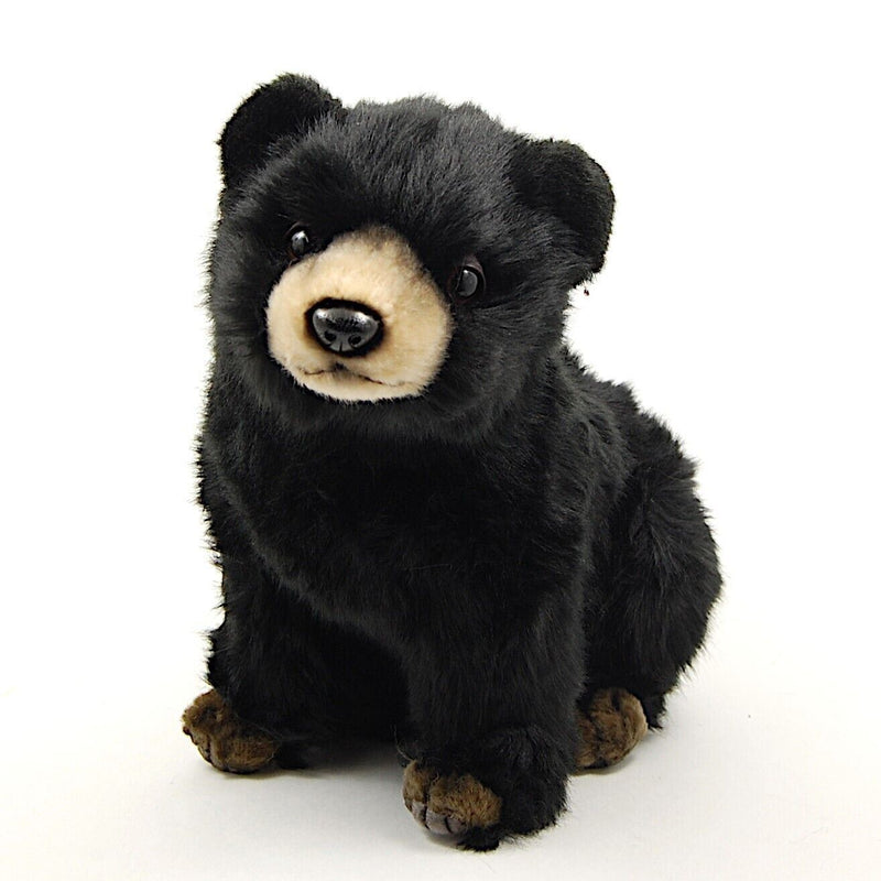 Load image into Gallery viewer, Bear Cub Black 10'' by Hansa True to Life Look Soft Plush Animal Learning Toys