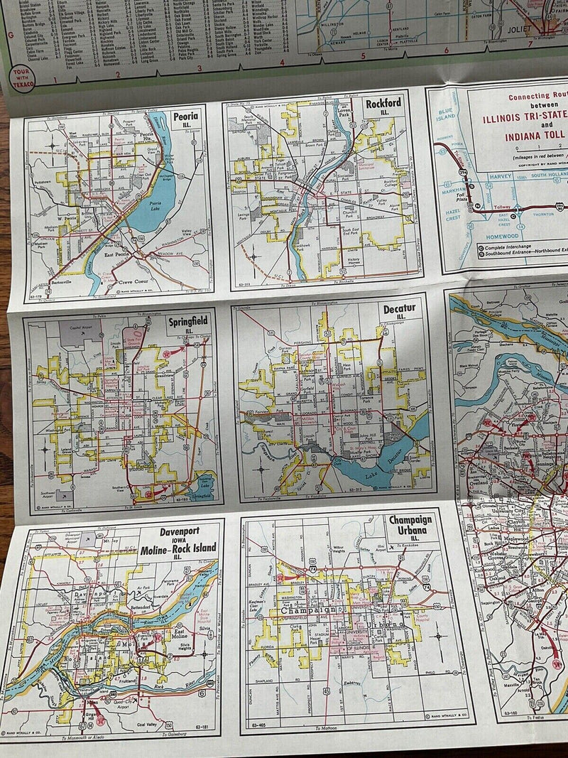 Load image into Gallery viewer, 1964 Texaco Official Illinois State Highway Transportation Travel Road Map