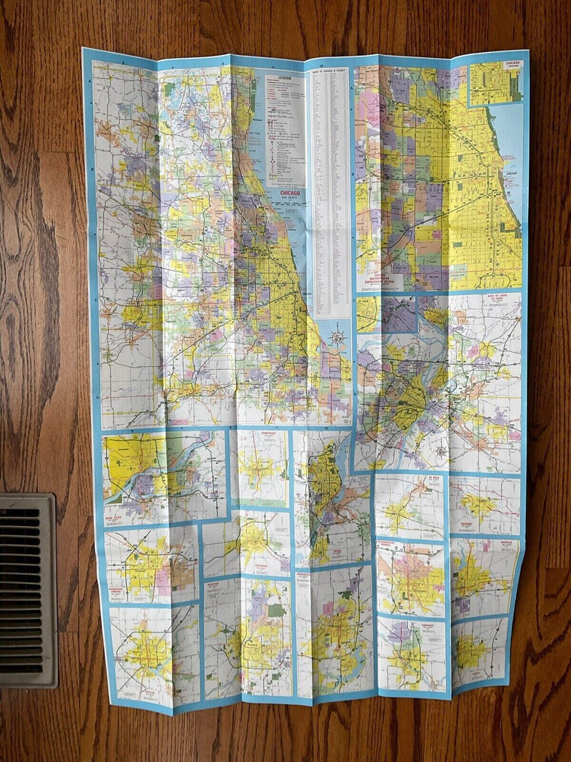 Load image into Gallery viewer, 1999-2000 Official Illinois State Highway Transportation Travel Road Map