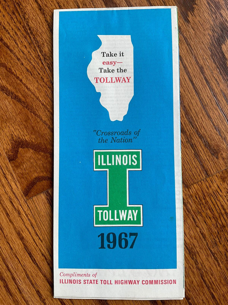 Load image into Gallery viewer, 1967 Official Illinois State Highway Tollway Transportation Travel Road Map