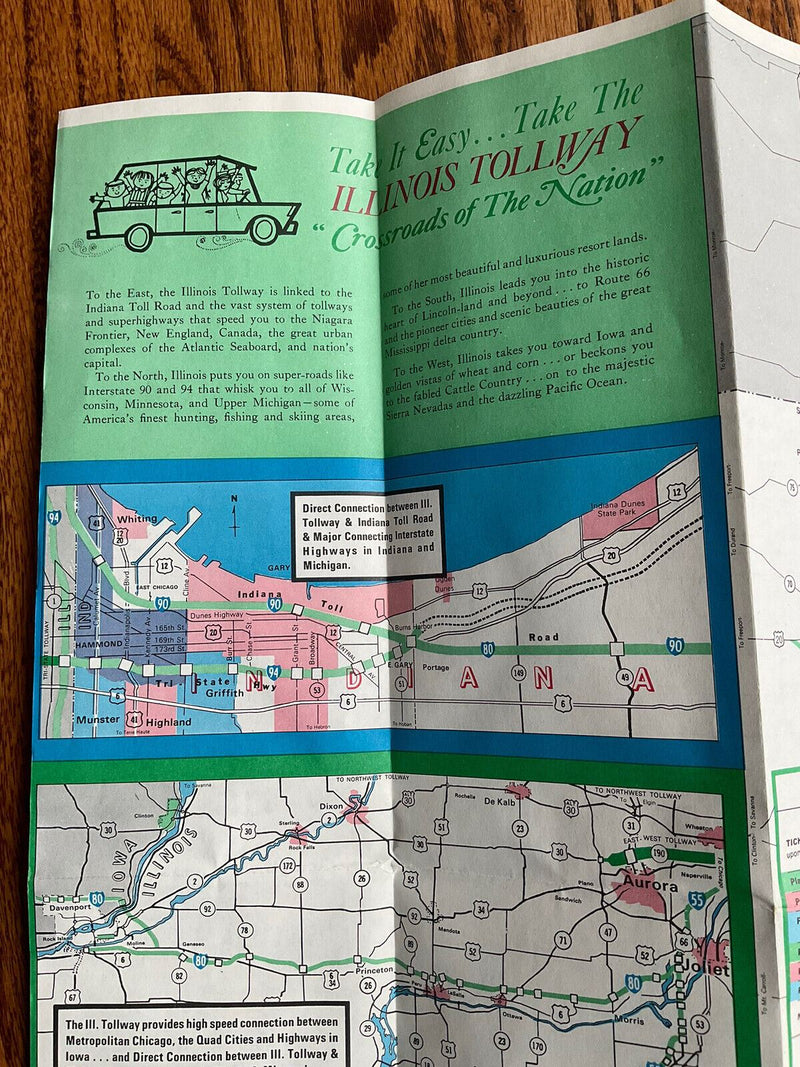 Load image into Gallery viewer, 1967 Official Illinois State Highway Tollway Transportation Travel Road Map