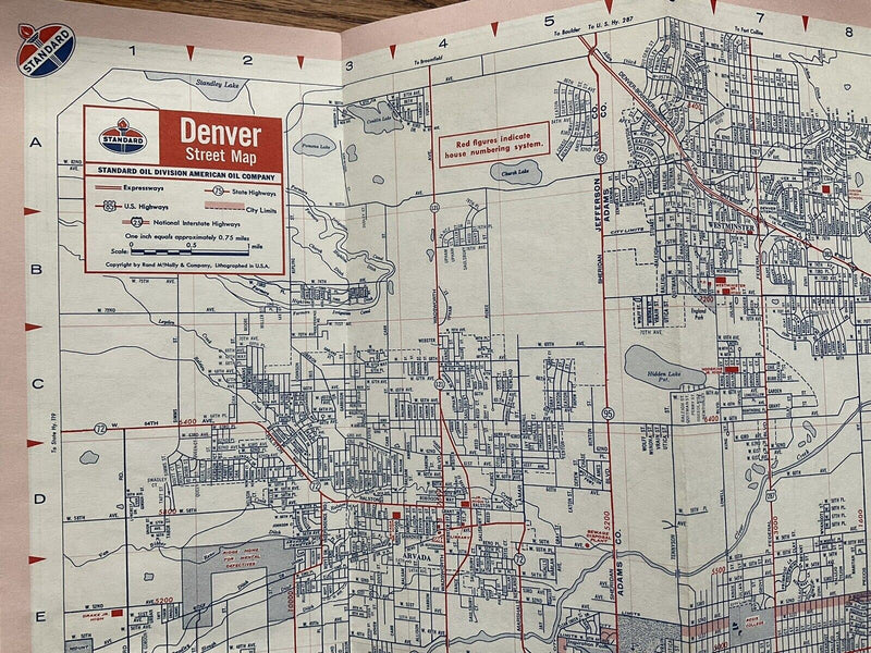 Load image into Gallery viewer, 1969 Standard Oil Denver Colorado Highway Transportation Travel Road Map