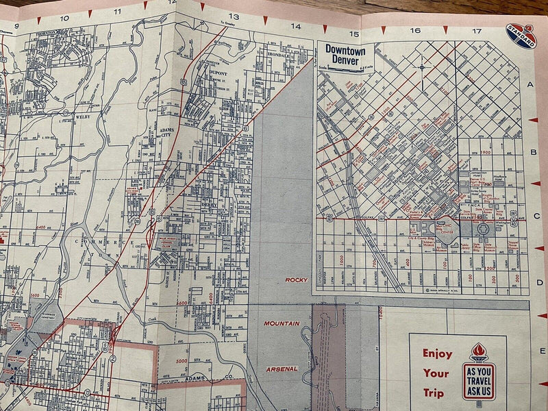 Load image into Gallery viewer, 1969 Standard Oil Denver Colorado Highway Transportation Travel Road Map