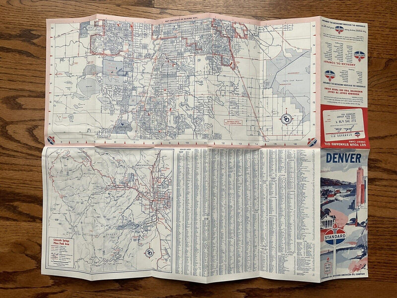 Load image into Gallery viewer, 1969 Standard Oil Denver Colorado Highway Transportation Travel Road Map