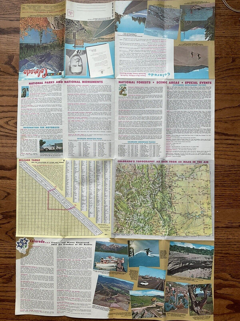 Load image into Gallery viewer, 1963 Official Colorado State Highway Transportation Travel Road Map