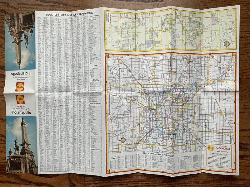Load image into Gallery viewer, 1962 Official Indianapolis Indiana Street Transportation Travel Road Map