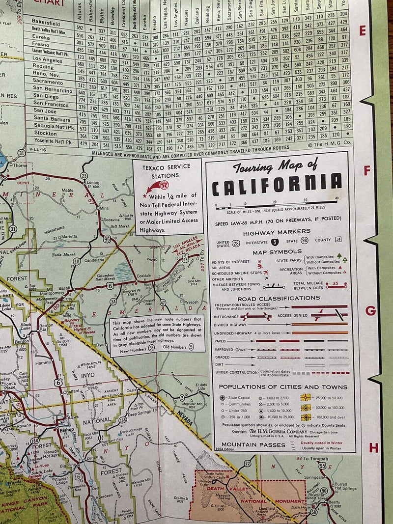 Load image into Gallery viewer, 1964 Texaco California State Highway Transportation Travel Road Map