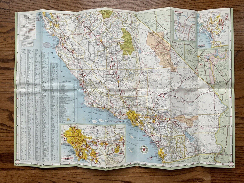 Load image into Gallery viewer, 1964 Texaco California State Highway Transportation Travel Road Map