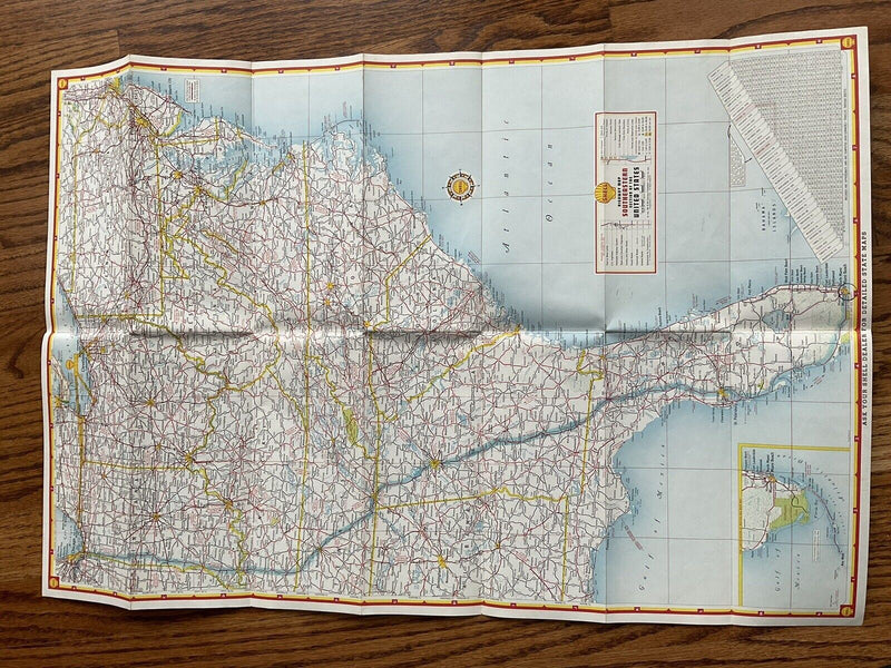 Load image into Gallery viewer, 1962 Southeastern United States Highway Transportation Travel Road Map