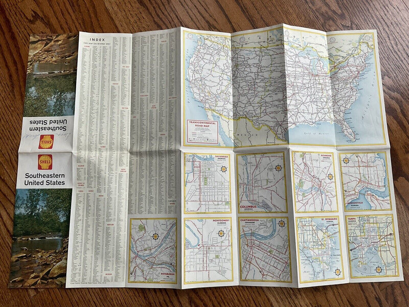 Load image into Gallery viewer, 1962 Southeastern United States Highway Transportation Travel Road Map