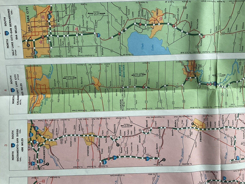 Load image into Gallery viewer, 1970 Standard Oil Western US American Interstate Strips Highway Travel Road Map