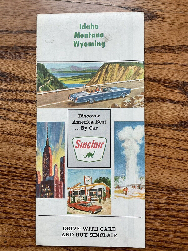 Load image into Gallery viewer, 1966 Idaho Montana Wyoming Sinclair Highway Transportation Travel Road Map