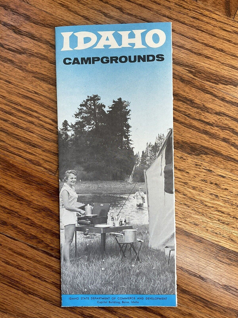 Load image into Gallery viewer, 1968 Official Idaho Campgrounds Travel Map