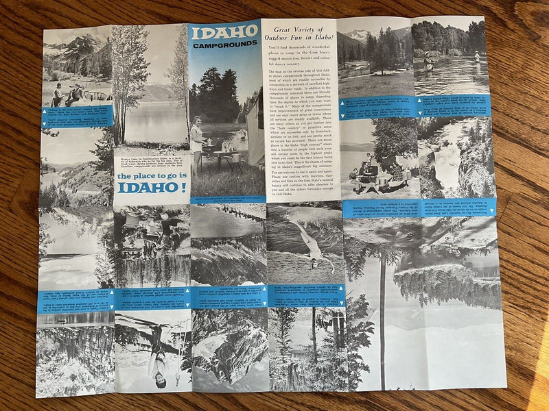 Load image into Gallery viewer, 1968 Official Idaho Campgrounds Travel Map