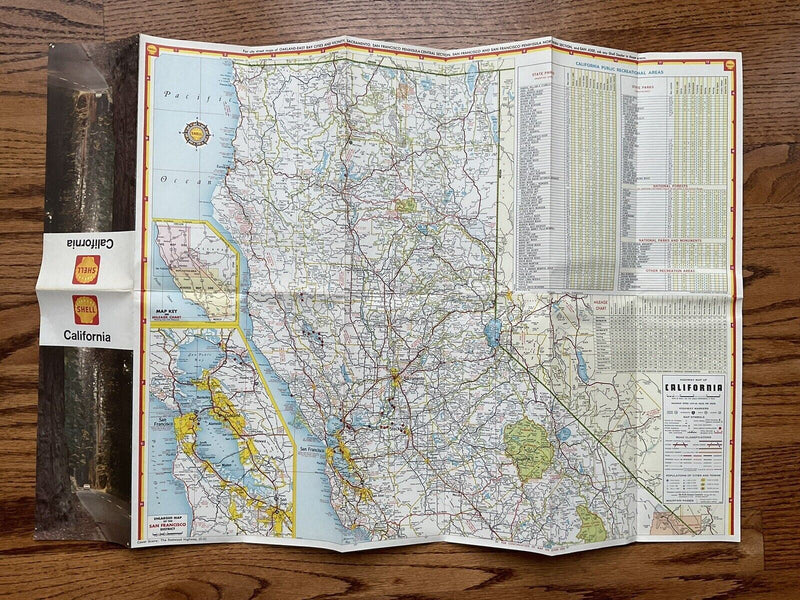 Load image into Gallery viewer, 1963 Shell California State Highway Transportation Travel Road Map