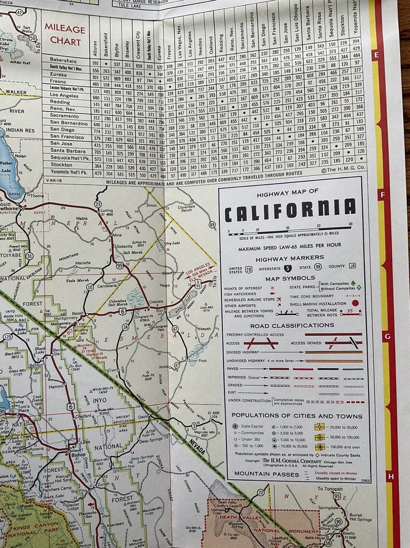 Load image into Gallery viewer, 1963 Shell California State Highway Transportation Travel Road Map