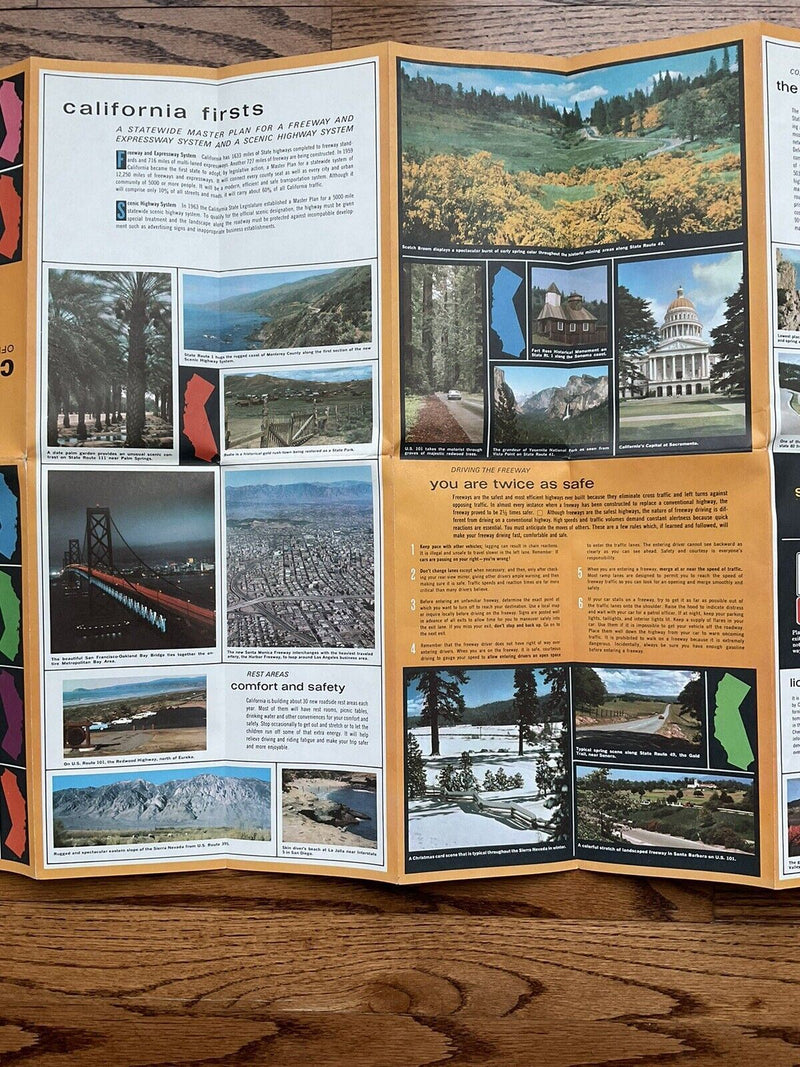 Load image into Gallery viewer, 1966 Official California State Highway Transportation Travel Road Map