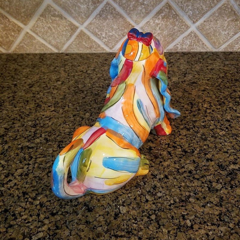 Load image into Gallery viewer, Basset Hound Dog Teapot Décor Ceramics Animal Tea Pot Blue Sky Heather Goldminc