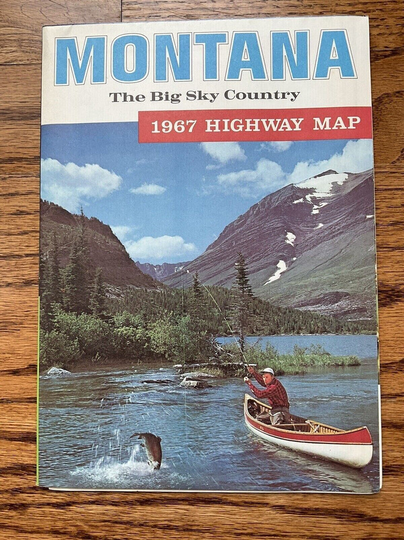 Load image into Gallery viewer, 1967 Official Montana State Highway Transportation Travel Road Map