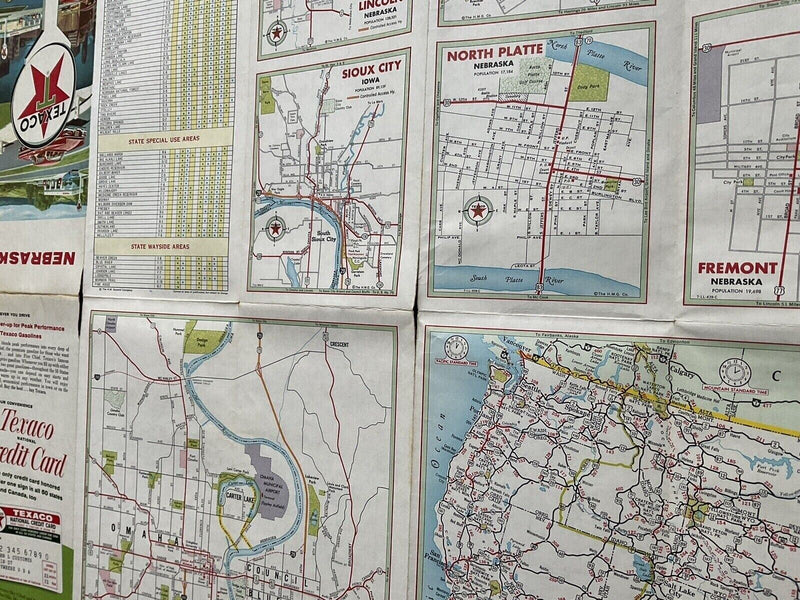 Load image into Gallery viewer, 1964 Texaco Nebraska State Highway Transportation Travel Road Map