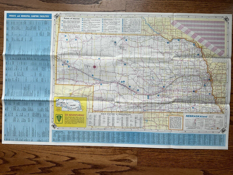Load image into Gallery viewer, 1967 Official Nebraska Nebraskaland Transportation Travel Road Map