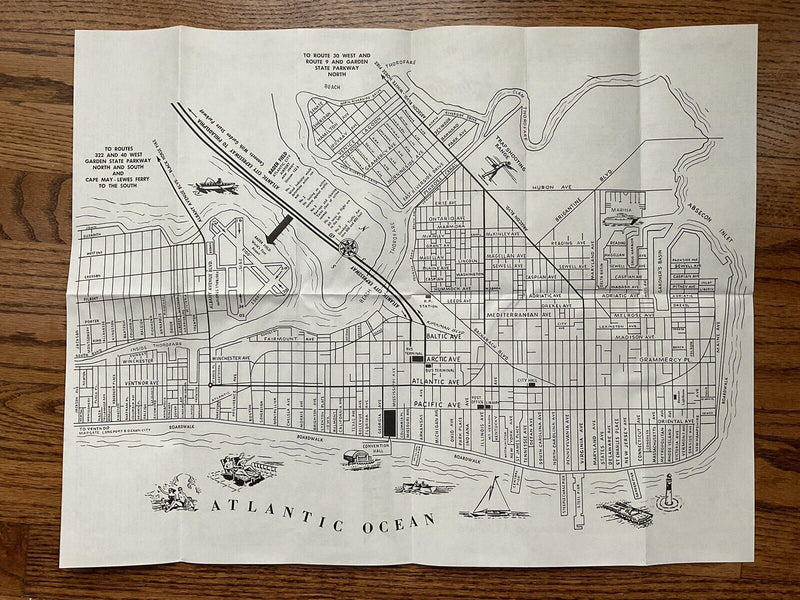 Load image into Gallery viewer, 1967 Official Atlantic City New Jersey Travel Road Map