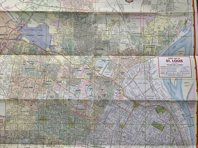 Load image into Gallery viewer, 1962 Shell St. Louis Missouri Transportation Travel Road Map