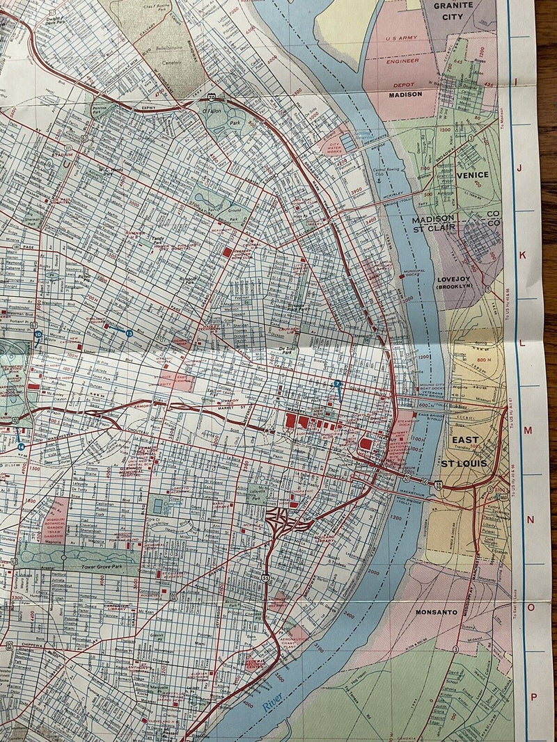 Load image into Gallery viewer, 1969 Standard Oil St. Louis Missouri Transportation Travel Road Map
