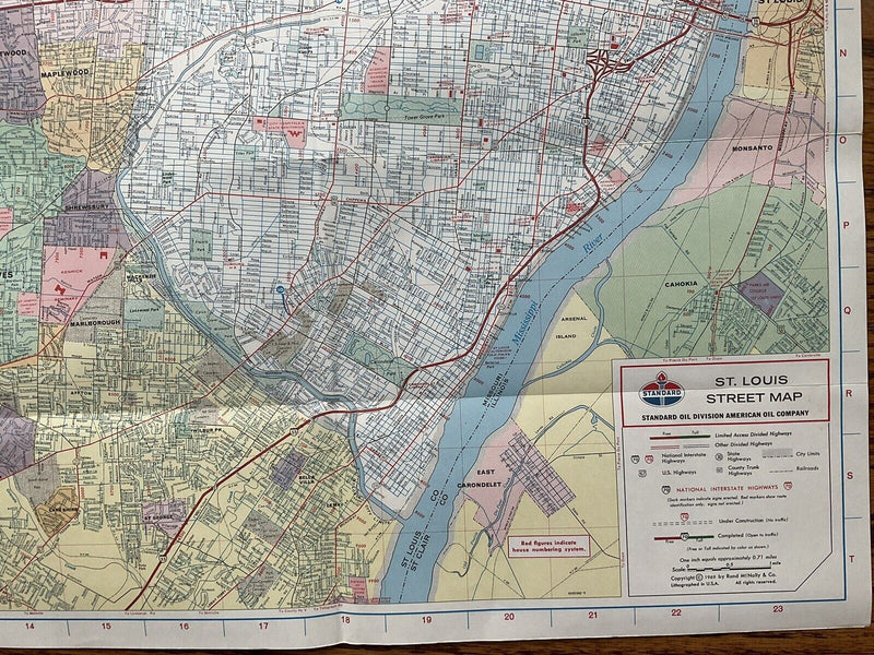 Load image into Gallery viewer, 1969 Standard Oil St. Louis Missouri Transportation Travel Road Map