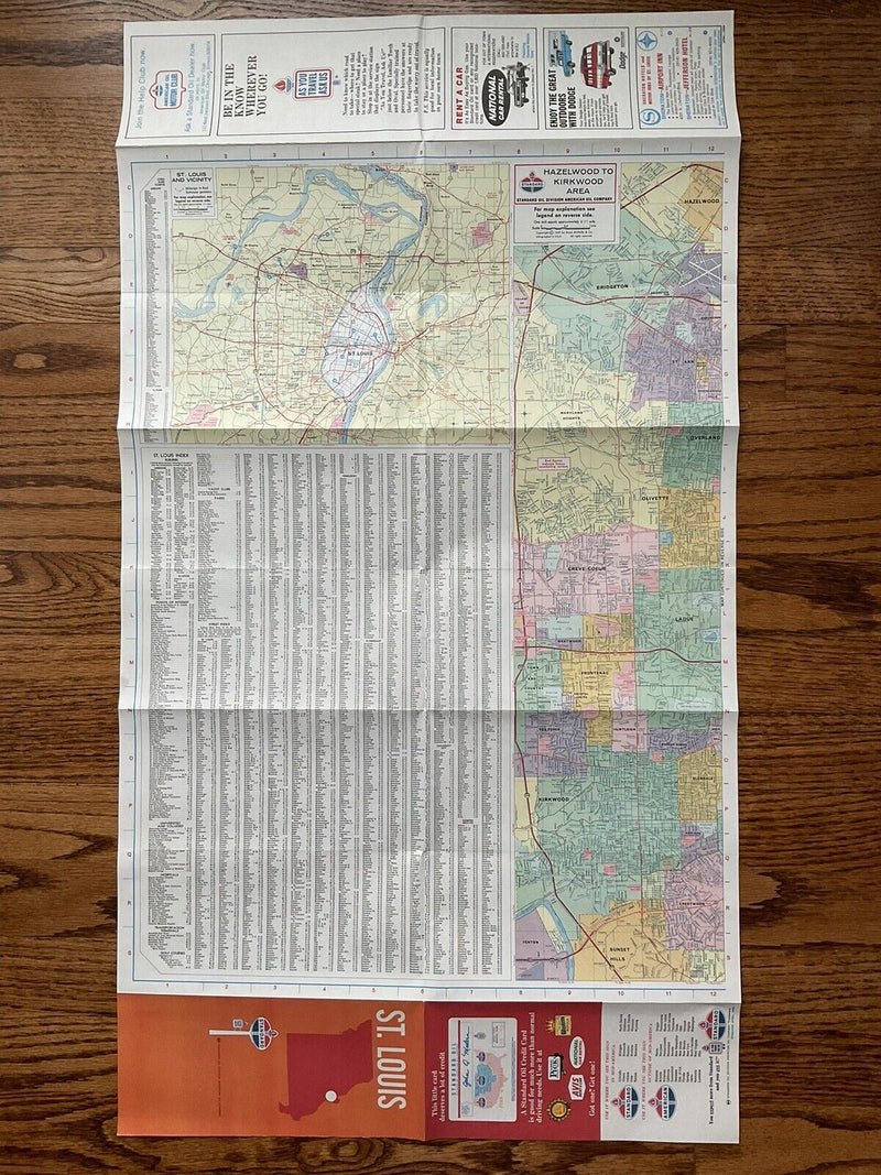 Load image into Gallery viewer, 1969 Standard Oil St. Louis Missouri Transportation Travel Road Map