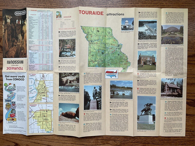 Load image into Gallery viewer, 1972 Conoco Missouri State Highway Transportation Travel Road Map