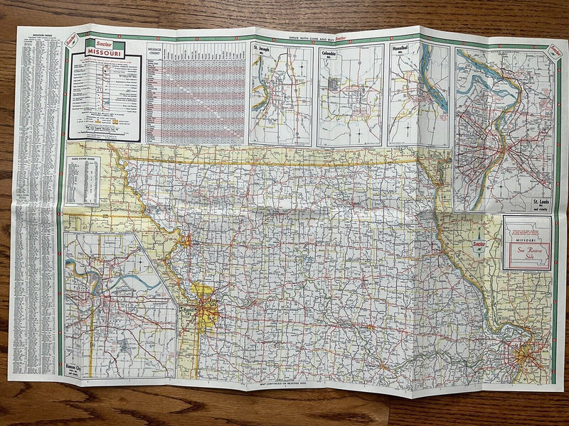 Load image into Gallery viewer, 1964-65 Sinclair Missouri State Highway Transportation Travel Road Map