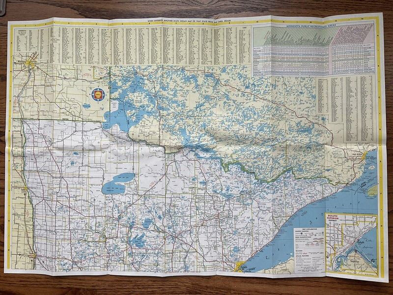 Load image into Gallery viewer, 1965 Shell Oil Minnesota State Highway Transportation Travel Road Map