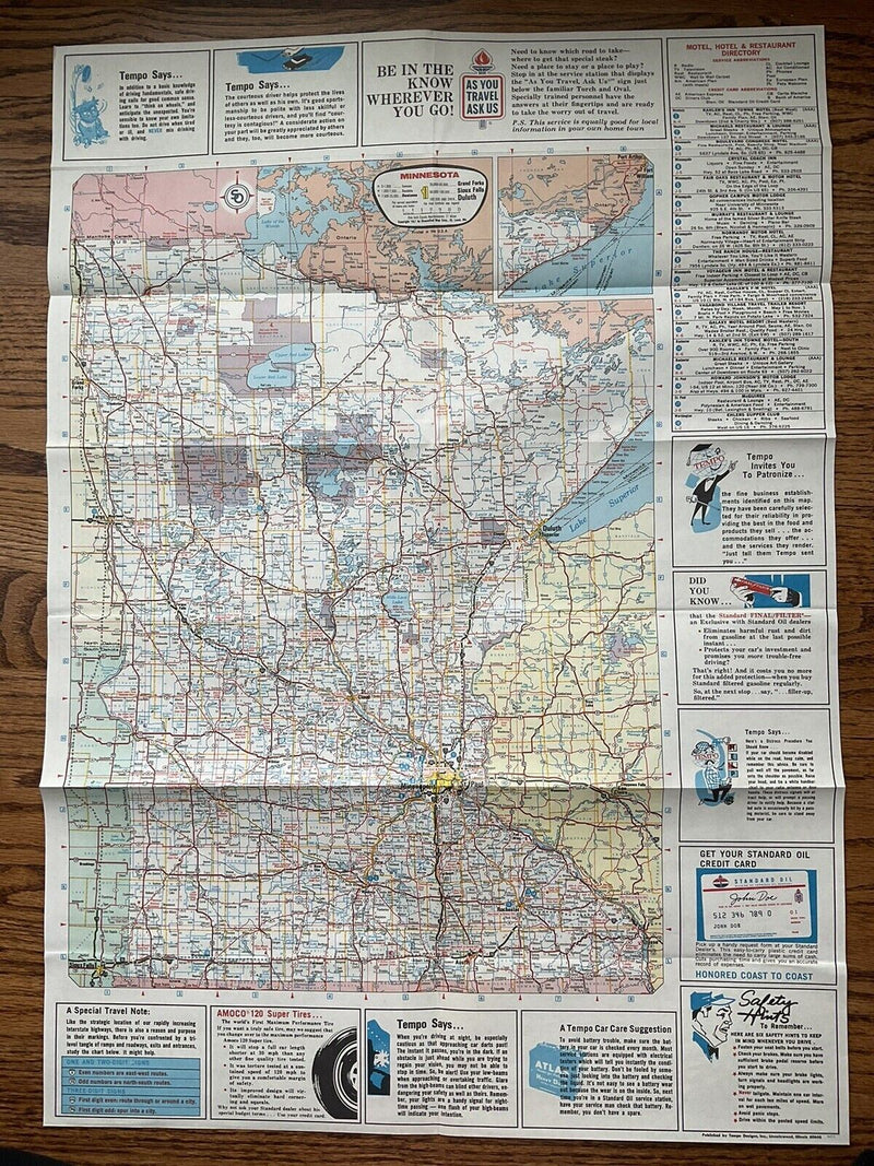 Load image into Gallery viewer, 1967 Standard Oil Minnesota State Highway Transportation Travel Road Map