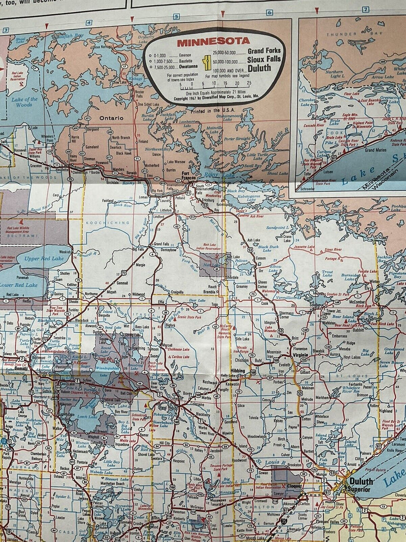 Load image into Gallery viewer, 1967 Standard Oil Minnesota State Highway Transportation Travel Road Map