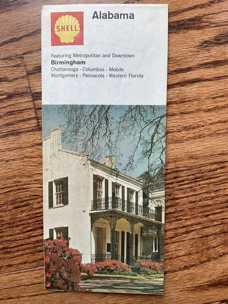 Load image into Gallery viewer, 1968 Shell Oil Alabama State US Highway Transportation Travel Road Map