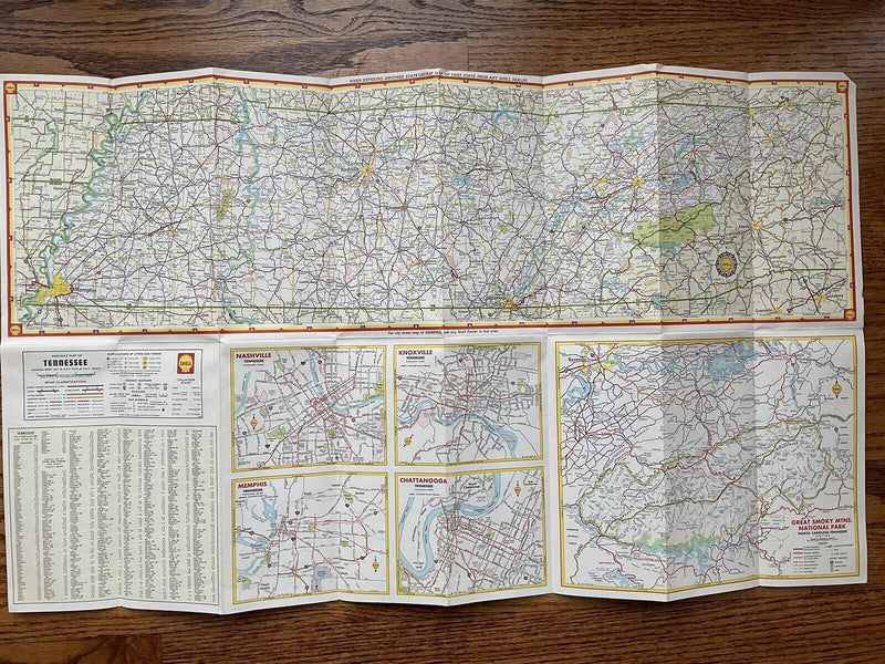 Load image into Gallery viewer, 1963 Shell Kentucky Tennessee US State Highway Transportation Travel Road Map