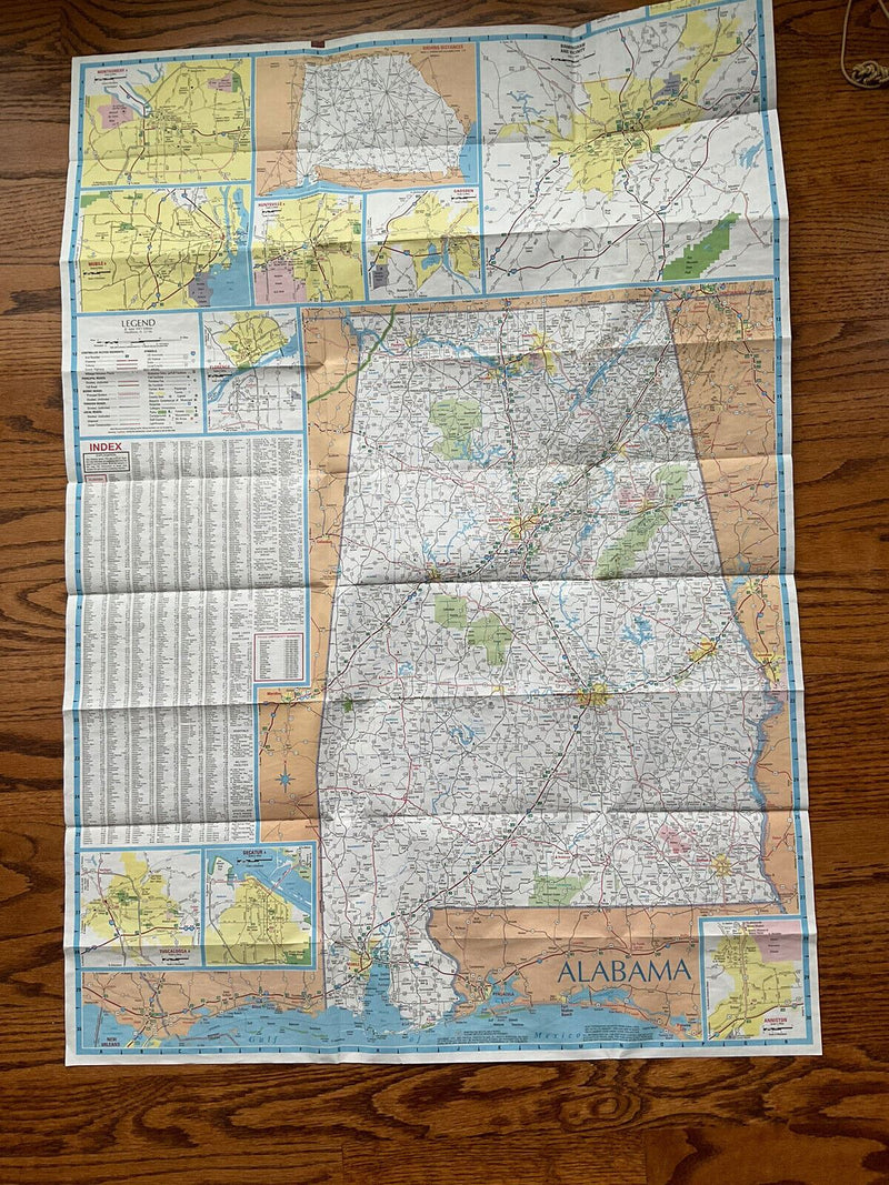 Load image into Gallery viewer, 2001 Alabama Georgia AAA State Highway Transportation Travel Road Map