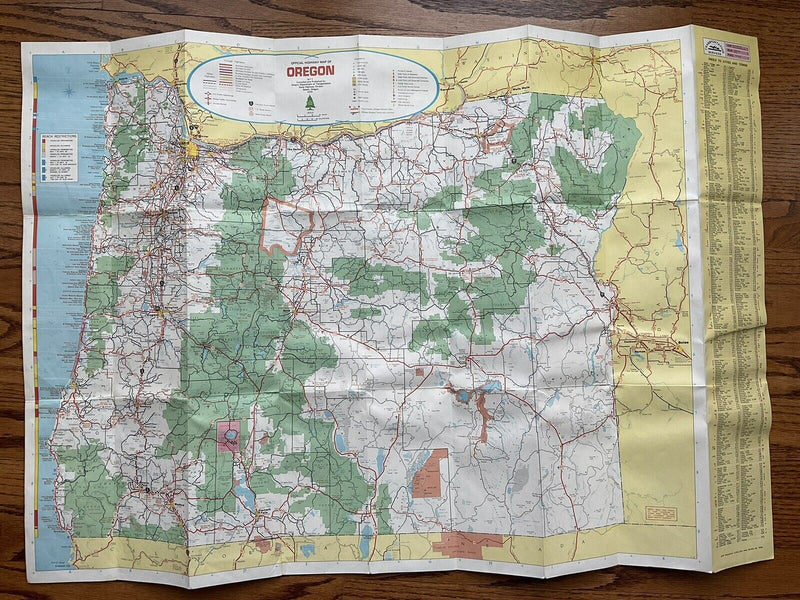 Load image into Gallery viewer, 1977 Official Oregon State Highway Transportation Travel Road Map